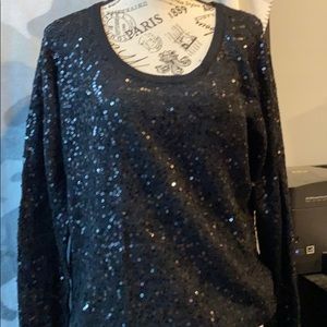 Maurice’s thin sweater with black sequins